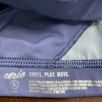 Aerie  V Neck Sports Bra Blue Mesh Padded Photo 6