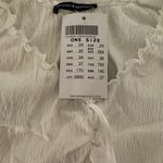 Brandy Melville White Ruffled Women's Top Photo 5