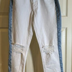 PacSun  White Mom Jeans size 26‎ blue detail Photo 0