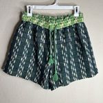 Aerie cotton canvas drawstring high rise shorts green size medium NWT Photo 0
