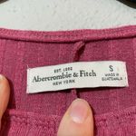 Abercrombie & Fitch Womens Pink Ribbed Short Sleeve A Line Mini Dress Size Small Photo 3