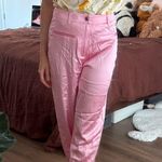 Cami NYC NWT  SILKY NEON PINK STRAIGHT PANTS Photo 1