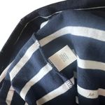 Christopher & Banks  Navy and White Striped Vest with Red Trim Photo 2