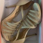 Nina Heels Silver Diamonds Size 10 Photo 3