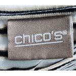 Chico's T-Shirt with Sleeve Detail Short Sleeve Top Size 1 Photo 3