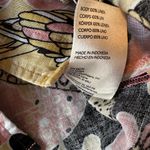 Anthropologie Maeve Cheetah Birds Printed Button Up Linen Shirt Boxy Size XS Photo 6