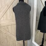 Y2k gems Hannah Grey Knitted Sweater Vest with Faux Leather Toggle Closures Photo 4