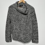 BLANK NYC Marled Boucle Asymmetrical Zip Wool Blend Jacket Size Medium Photo 2