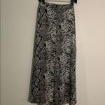She & Sky Black and Gray Snakeskin Maxi Skirt Photo 4