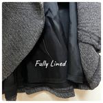 Interplay Couture Gray Herringbone A Line Fully Lined Skirt Size 6 Workwear Photo 5