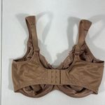 GLAMORISE 34G Bra Low Cut WonderWire Lace Bra Padded Underwire Wide Strap Brown Size undefined Photo 4