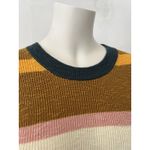 Madewell Drop-Shoulder Sweater Midi Dress Striped Knit Size Small Cotton Blend Photo 5