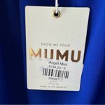 Show Me Your Mumu  Angel Mini Dress Royal Blue Shift Tie spaghetti straps pockets Photo 7