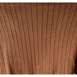 SheIn Shirt Women's Large Long Sleeve Crop Front Wrap Stretchy Brown Top V Neck Photo 2