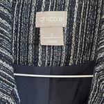 Chico's Navy and Silver Textured Fabric Blazer Photo 3
