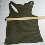 Olivia Rae  Sage Green Ribbed‎ Tank Top Size S Photo 2
