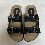 MIA   Brookie Black Studded Platform Sandals Photo 1