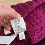 Smartwool  Women’s Ski Town Hat Purple Pom Pom Wool Cable Knit One Size Photo 3