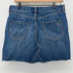 Southern Tide Women 28 Raw Hem Denim Jean Mini Skirt Medium Wash Y2K Preppy Photo 1