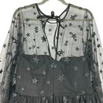 Lirika Matoshi Teuta Star Tulle Dress XL Black Celestial Mini Fairycore Photo 10