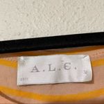 ALC Frank ALC Orange Striped Tee Shirt Dress Womens S Short Sleeve Casual Beachy Quiet Lux Photo 3