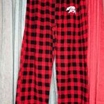 Plaid Red and Black Womens Pajama pants Size L Photo 0