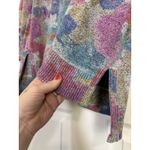 Habitat Abstract Watercolor 3/4 Sleeve Top Oversized XS Boxy Art to Wear Photo 6