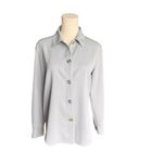 Theory - Matte Twill Button Shirt in Mist Blue Sz S Photo 1