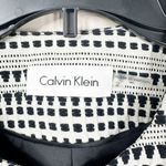 Calvin Klein NEW Blazer Jacket Womens Size 2 Swiss Dot White Black Full Zip Photo 5