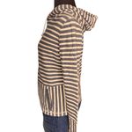 J.Crew  Blue White Stripe Hoodie XS Kangaroo Pockets Drawstring Nautical Photo 2