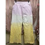 Sandro  Paris‎ Tie Dye Ombré Pastel Sweatpants Size Medium FR 38 Wide Leg Photo 2
