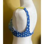 Lands' End Blue & Yellow Paisley Bikini Top Photo 2