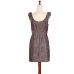 Anthropologie  Maeve Dress Women's Size Small Y2K Gray Lace Ruffle Short Sundress Photo 3