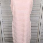 Tommy Hilfiger  Textured Sleeveless Bodycon Knee Length Dress Pink-12 Photo 0