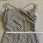 Lulus NWOT  Sincerely Effortless Black and White Abstract Print Midi Dress Photo 5