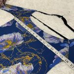 Free People  90’s Bell Sleeve Birds of Paradise Top in Blue Small Photo 4