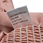 Princess Polly  Pink Satin Tie Front Cropped‎ Long Sleeve Peasant Estee Top 10 Photo 4