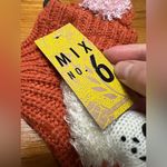mix no. 6 Fox Novelty Socks Animal Print  Brand One Pair Rust Orange NWT Acrylic Photo 4