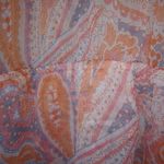 Jessica Simpson  M Boho Whispy Whimsy Sheer Paisley Tangerine Maternity Top Photo 5