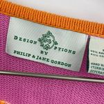 Vintage Design Options By Philip & Jane Gordon Pink Flower Power Cardigan Photo 2