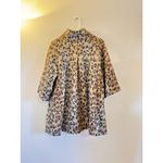 & Other Stories Luii Women’s L Leopard Print Wool Blend Coat Jacket Button Front Collar Lined Photo 4