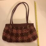 Vera Bradley Annie Plaid Tartan Tweed Shoulder Bag Purse Maroon EUC Photo 7