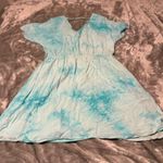 Andree by Unit  Sky Blue Tie-Dye Mini Dress Photo 1