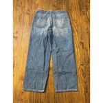 Veronica Beard Crosbie High Waist Crop Wide Leg Jeans in Juno Blue Size 28/6 Photo 2