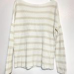 Tommy Bahama  Sweater Boat Neck Pullover Striped Ribbed Hem Striped Cream S Photo 64