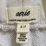 Aerie  Women’s Sz S White‎ New Heights Trouser Fleece Shorts Photo 6