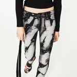 ZARA  black/ white paint skinny power stretch jeans Photo 0