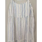 Madewell Women's 100% linen tiered midi Dress Size 6 Photo 3