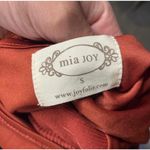 Mia Joy Terracotta Textured Knit Crew Neck Midi Sweater Dress Size S Orange Photo 4