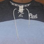 PINK - Victoria's Secret Lace up pink Victoria secret sweatshirt. Photo 1